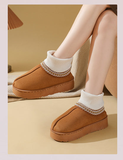 Winter Plush Ankle Boots Female Casual Women's Slippers Home Fluffy Luxury Designer Woman Shoes Indoor Fuzzy Fur Snow Booties