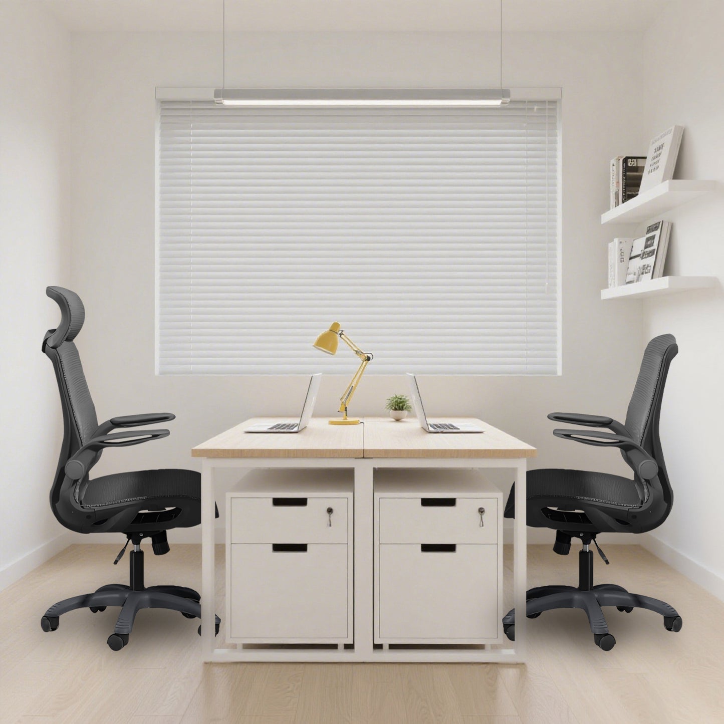 Ergonomic Executive Computer Chair High-Back Home Office Chair with Breathable Nylon Mesh Lift Chair Swivel Chair