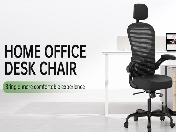 Ergonomic Executive Computer Chair High-Back Home Office Chair with Breathable Nylon Mesh Lift Chair Swivel Chair