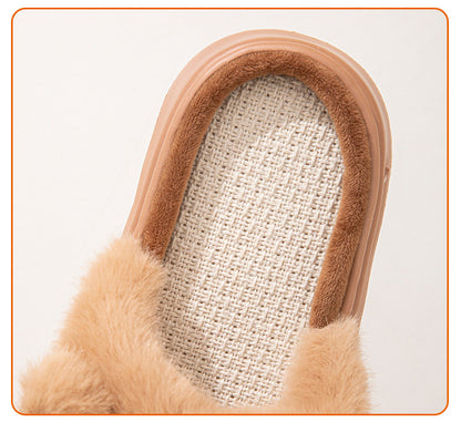 Hemp Cartoon Women's Slippers Home Flats Casual Spring Summer Luxury Designer Woman Shoes Fashion Indoor Platform Slides Soft