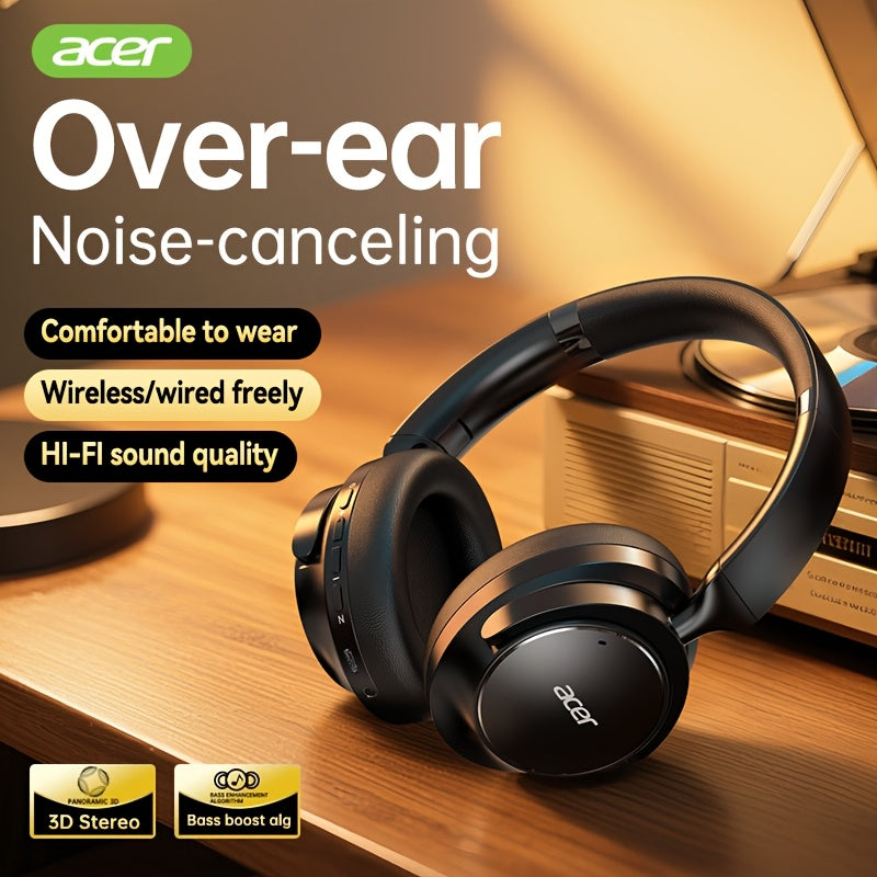 Acer OHR560 OWS Headset ACS panoramic sound shocking bass Ultra-long battery life Game low latency Comfortable to wear Portable and foldable Learning/Business/Travel/Sports/Phone/Music Halloween/Christmas Gift Recommendation,