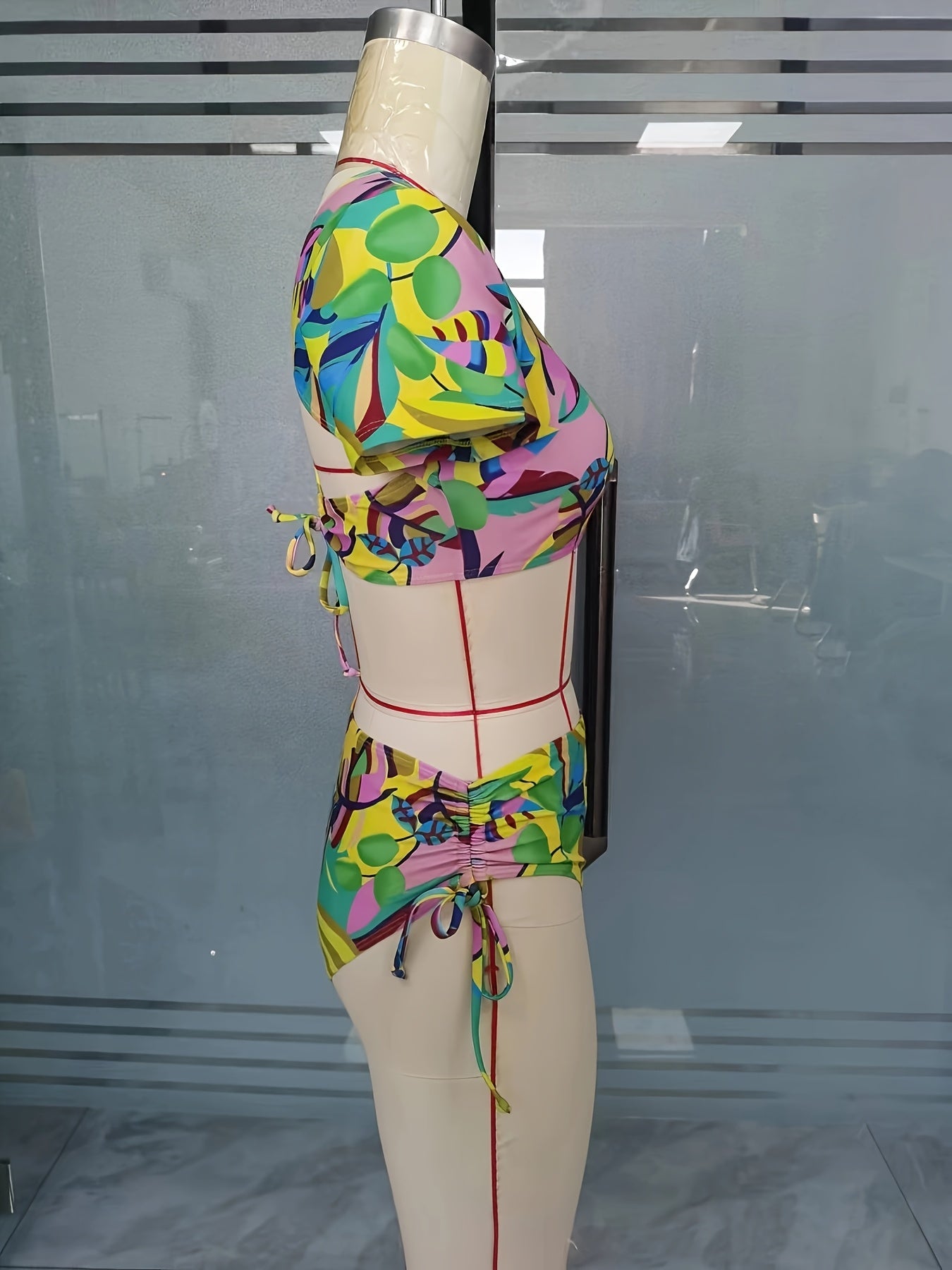 Women's Conservative Vacation Fashion Tankini Set