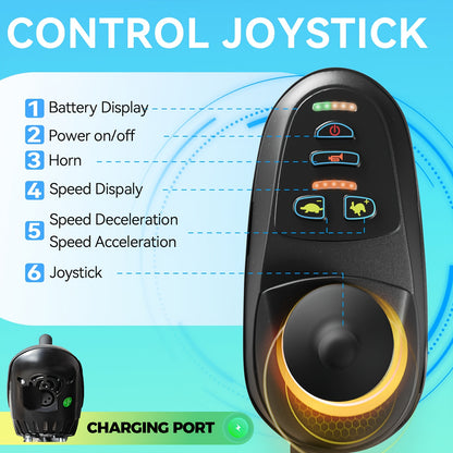 Suitable For Adults/elderly, Foldable Electric Wheelchair With Electromagnetic Braking For Stable Stop, Solid Inflatable Tires For Smooth Travel, 15 Kilometer Range, 220 Pounds Load Capacity, Preferred For Daily Travel!