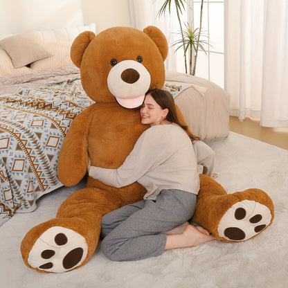 MaoGoLan Giant Teddy Bear, Valentines Big Teddy Bear Stuffed Animal, Adorable Human Size Teddy Bear Plush For Girlfriend, Boyfriend, Wife, Lover, Long Distance