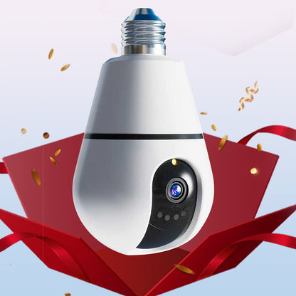 3MP Wireless Smart Light Bulb Security Camera, 2.4GHz/5G/WiFi, Connection, with 360° AI Motion Detection, 3.6mmHD Lens Full Color Night Vision, Automatic Tracking, Alarm System, Indoor, Home Security Solution, Wireless Secur