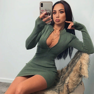 2025 Cross-border Autumn and Winter Basic Bottoming Women's Wear European and American Simple High Neck Long Sleeve Slim-fit bodysuit