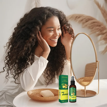 Ginger Hair Oil and Biotin Hair Essence, 7-Day Ginger Nourishing Scalp Massage for All Hair Types, Perfect Valentine'S Day and Mother'S Day Gift for Men and Women
