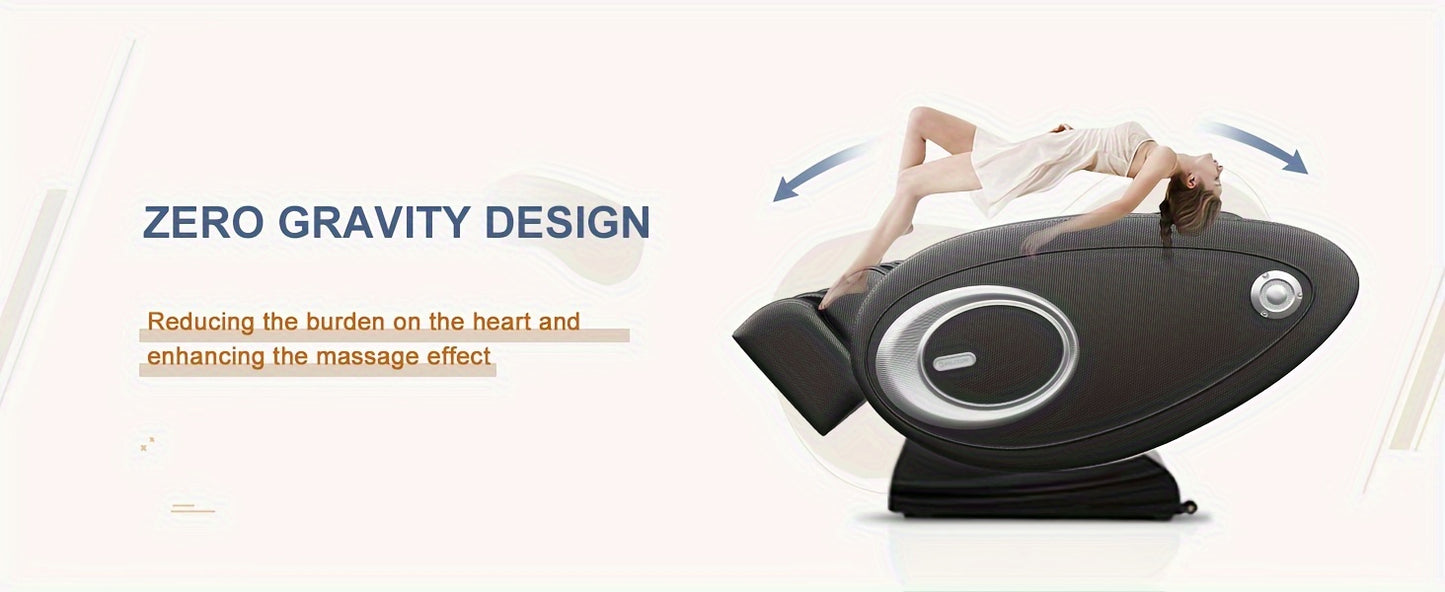 Massage Chair Recliner with Zero Gravity, Full Body Massage Chair with Heating, Built-in Speaker & Touch Screen, Air, Foot Roller - Ideal Christmas Gifts for Men And Women, Electronic Neck And Back Massager