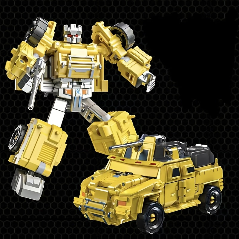 1pc Transforming Robot Armor Figure - Large-Scale PVC Mecha Model with Action-Posable Limbs, Combines into Iconic Robot & Vehicle Modes, Collectible Gift for Anime/Manga Fans, -Inspired Action Figure