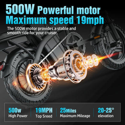 Two Options Available: Z6 48V Electric Bicycle & K8 36V Electric Scooter | 500W Dual Motor | 19MPH Speed | Folding Design+Removable Basket | Available in Both Sitting Positions/ Single Seat | Turn Signal Functionality | UL Ce