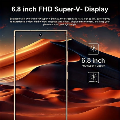 2026 New S25 Ultra Unlocked Smartphone | 8GB+256GBand3.5-inch 3GB+64GB Portable Mini Phone,, 6.8-inch Large HD Display, Dual SIM, Built-in Multifunctional Pen, GPS, Type-C Charging, Metal Frame, Screen Protector, Headphones