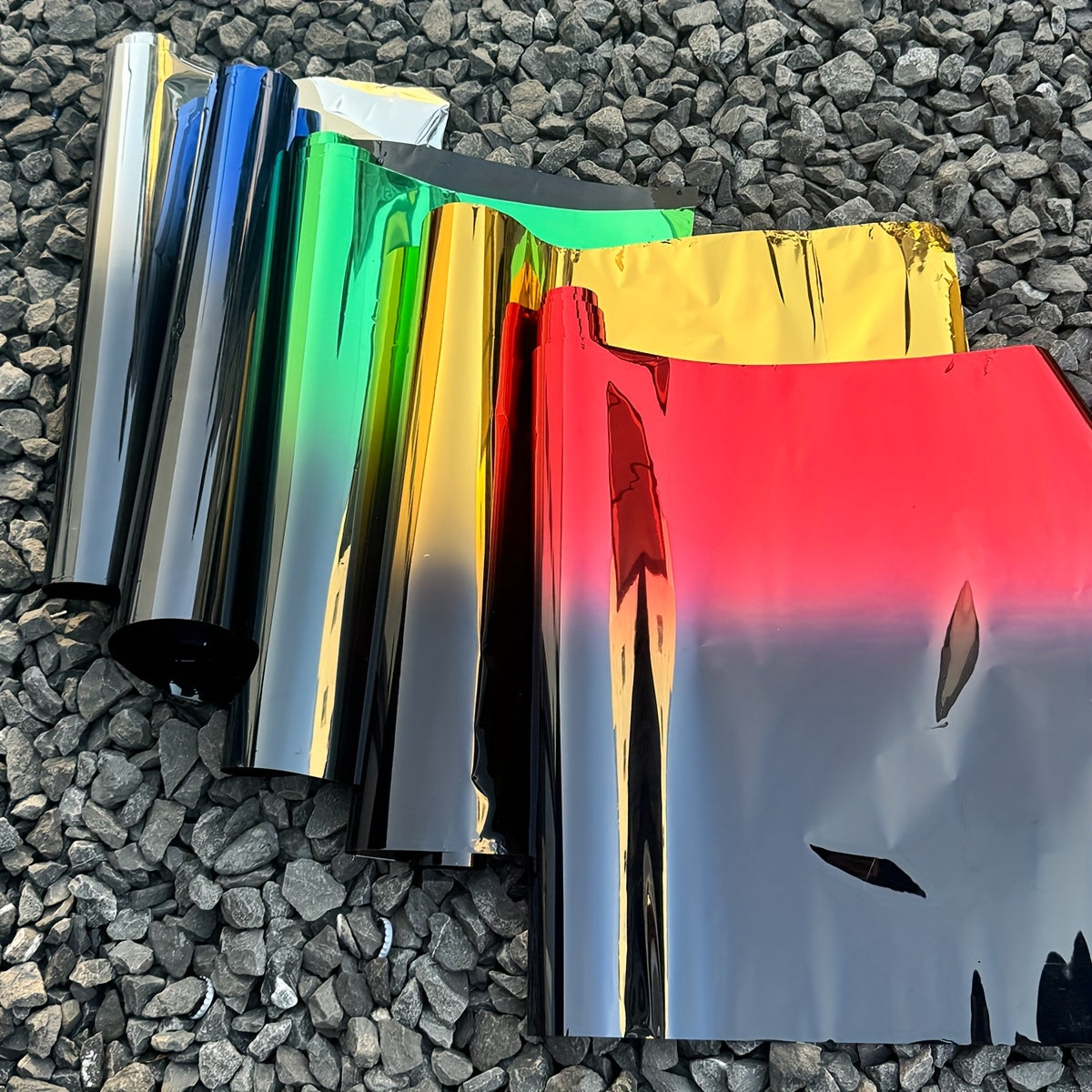 RV Dual tone Gradient Thermal Insulation Film - Explosion proof, Color Contrasting Car Solar Sunshade - Suitable and Easy to Install PET Material Accessories Window Sticker Kit Window Film Suitable for RV RV Glass and Home Wi
