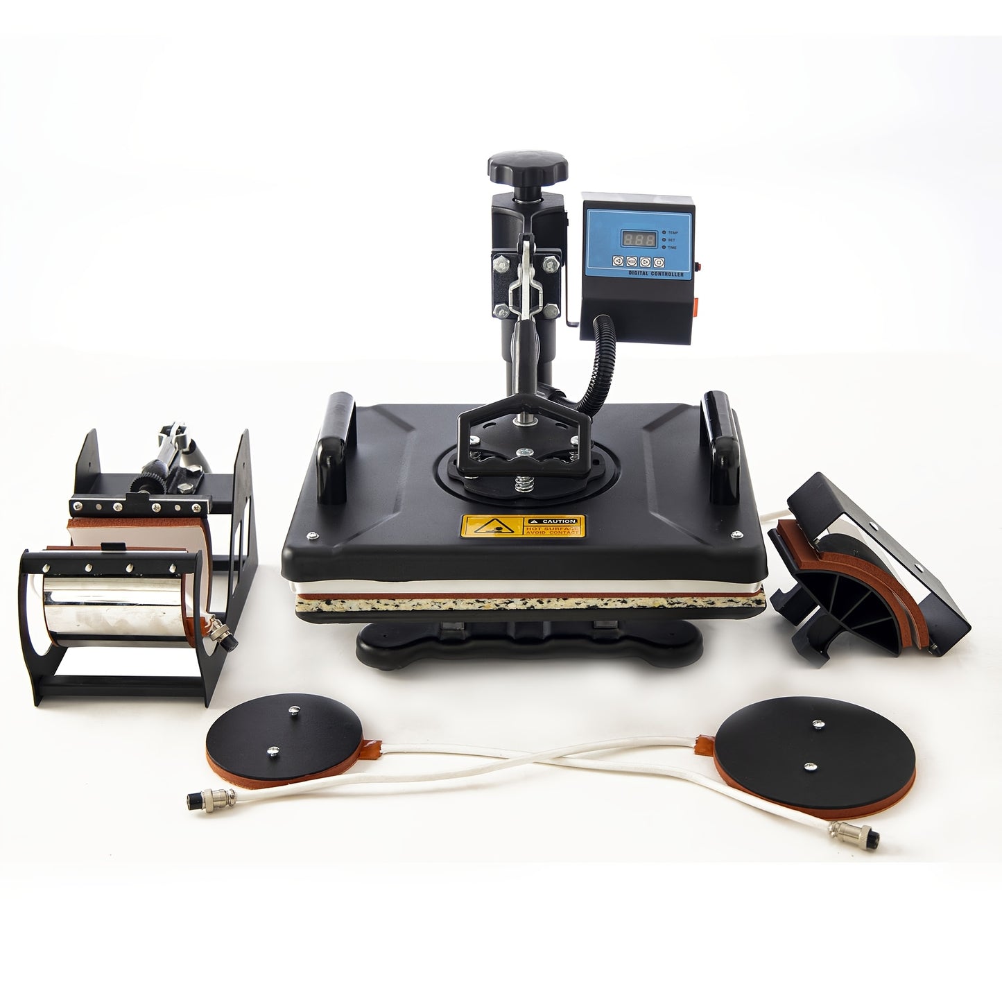 Heat Press Machine 5 in 1 Combination Sublimation Printer 2D Heat Transfer Machine for Cups, T-Shirts, And Phone Cases, with a Size of 30*38CM