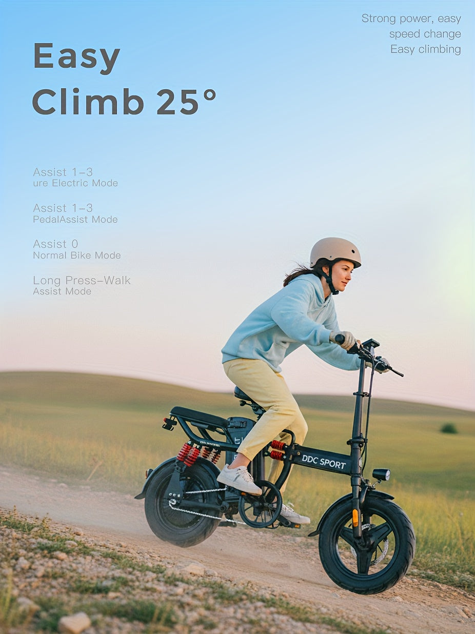 Foldable Electric Bike for Adults, 700W Peak Motor 48V 20Ah Removable Battery Ebike, 35 Miles 32km/h High - Speed, City Commuter, LCD Display, Dual Disc Brakes, for Men & Women (330 Lbs Capacity)