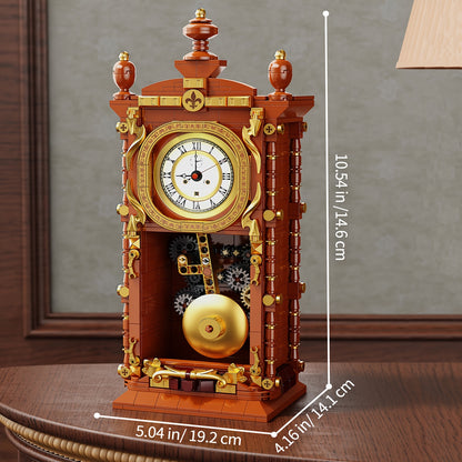 700+pcs Creative Clock Model • Building Blocks Set • Retro Swaying Clock • Alarm Function • Desktop Decor • Gift for Ages 6+