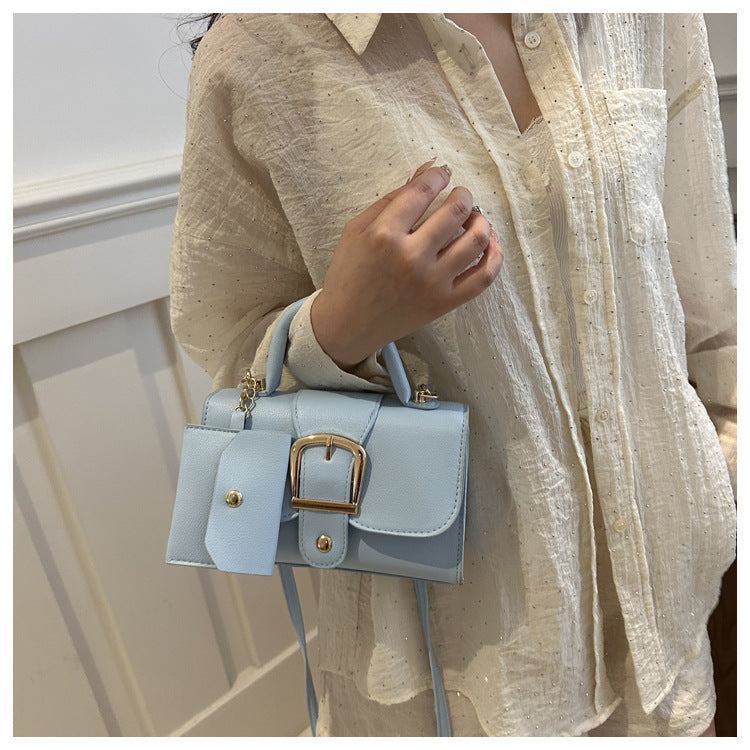 [Square Crossbody Bag] Women'S Small Square Crossbody Bag - Lightweight Synthetic Purse with Snap Closure, Compact Everyday & Formal Bag in Orange, Pink, Blue, Yellow, White, Black - Minimalist Chic Handbag for Women, Crossbo