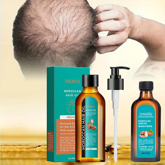 []Teen Girls Trendy Stuff][]halr Oil][hair Products]3.38oz Argan Oil Curly Hair Care Oil - Moisturizing Styling Care Plain Face | Brightening Increment, Suitable for All Hair Types | for Dry Hair (control Fluffy Lock Water)