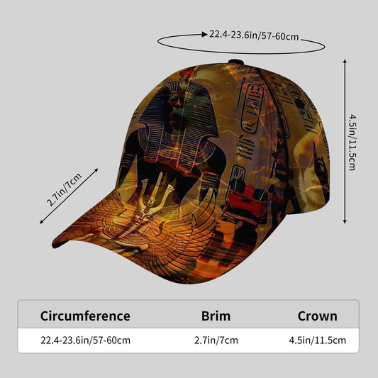 CUTEHSJ Egyptian Pharaohs Baseball Cap - Lightweight Adjustable Snapback Hat with Ancient Egyptian Design, Sun Protection for Outdoor Activities, Parties, Vacations - Hand Washable Polyester Hat For Men & Women, Party Accesso