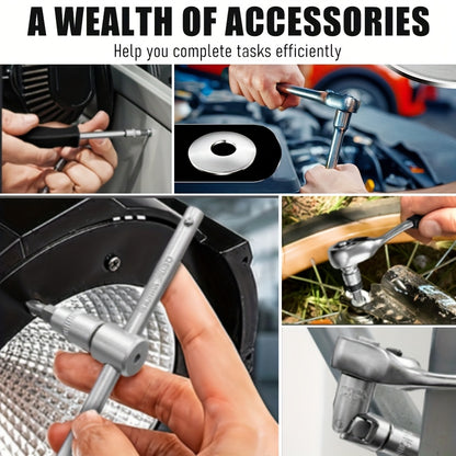 171/53+1 piece car repair tool set, 72 tooth ratchet wrench and durable toolbox storage box, perfect for car repair, home and DIY projects, worry free operation for men and women, easy to control, holiday gift set for boyfrie