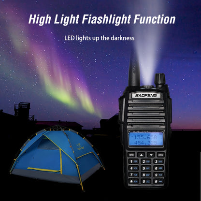 1pc Baofeng 5/8w Walkie Talkie Dual Band Ham Radio CB Amateur Portable Two Way Radio, Long Range UV-82 UHF VHF, Emergency Radio, Longrange Communication, Handheld Radio, Lightweight Radio, Sturdy Build, Reliable Performance,