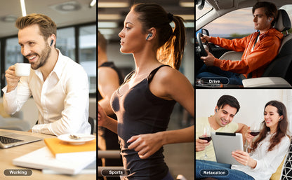 True In-Ear Wireless Headphones, Wireless 5.4, ENC Noise-Cancelling Microphone, Deep Bass, USB-C Charging, Comfortable Design, Clear HIFI Stereo Sound, Long Battery Life, Suitable for Outdoor/Work/Sports, Compatible with All