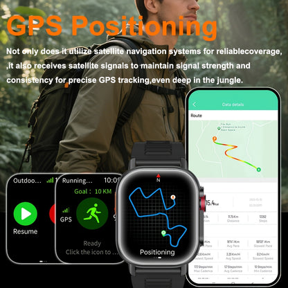 SENBONO Outdoor GPS Smart Watch for Men & Women - 2.01" HD Display, GPS, Compass, Altitude, Wireless Calls, 100+ Sports Modes, Music Control, Weather, Alarm, Camera Control, AI Voice Assistant, Calculator, Sleep Monitoring, U