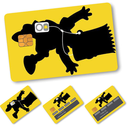 4-Pack PVC Credit Card Skins, Simple Style, Waterproof, Anti-Scratch, Anti-Fingerprint, Removable Self-Adhesive Decorative Stickers for Credit, Debit, and Transit Cards