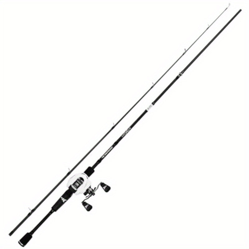 KastKing Crixus Fishing Rod and Reel Combo - IM6 Graphite Blank Fishing Rods with Baitcasting/Spinning reel, Lightweight Graphite, SuperPolymer Handle, Two-Piece design, Stainless Steel/Zirconium Oxide Guides - Fast Action Ro