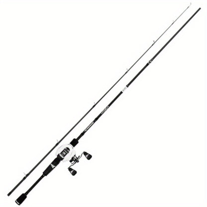 KastKing Crixus Fishing Rod and Reel Combo - IM6 Graphite Blank Fishing Rods with Baitcasting/Spinning reel, Lightweight Graphite, SuperPolymer Handle, Two-Piece design, Stainless Steel/Zirconium Oxide Guides - Fast Action Ro