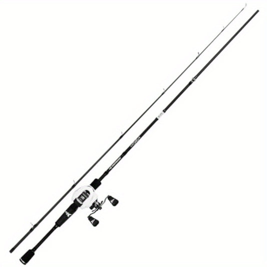 KastKing Crixus Fishing Rod and Reel Combo - IM6 Graphite Blank Fishing Rods with Baitcasting/Spinning reel, Lightweight Graphite, SuperPolymer Handle, Two-Piece design, Stainless Steel/Zirconium Oxide Guides - Fast Action Ro