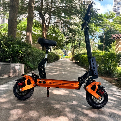 Adult Electric Scooter with 37-Mile Range, 11'' All-Terrain Offroad Tires & Dual Brakes - Foldable E-Scooter with Absorption, LCD Display, /NFC, 2-in-1 Power (/) for Commuting, Long Range Riding (Heavy