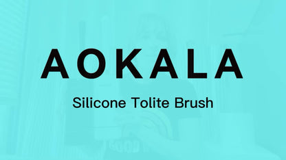 Aokala Toilet Brush And Holder, Elegant Toilet Bowl Brush Set with Ergonomic Long Handle, Modern Bathroom Decor Cleaning Accessories, Durable, Deep Cleaning Christmas Gifts/Halloween Gifts! - Black & White