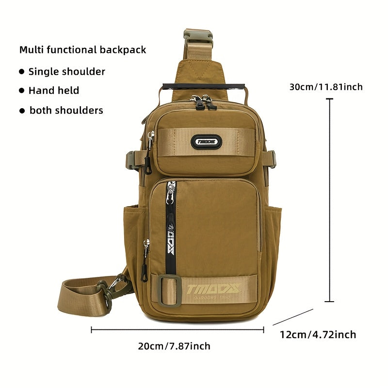 Unisex Fashion Anti-Theft Crossbody Bag - Lightweight Oxford Material, Secure Zip Closure, Adjustable Strap, Perfect for Travel & Everyday Use, Crossbody Ba