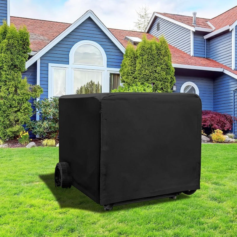 1pc Heavy-Duty Portable Generator Cover 5000-10000 Watt Outdoor Use, Fit for Most Generators with Buckle/Hook-and-Loop Closure, All-Weather UV-Resistant, Easy On/Off, Compatible with 5000W