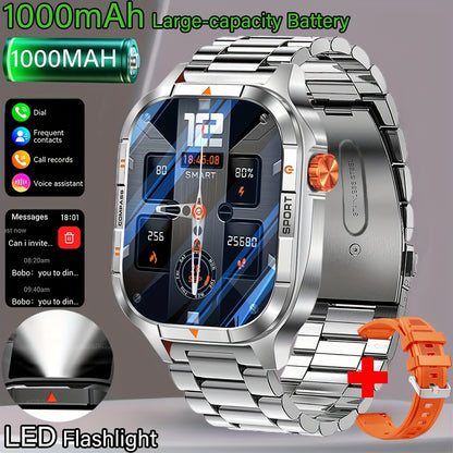 COIUSOR Men's & Women's Heavy-Duty Smart Watch with 1000mAh Battery, IP68 Waterproof, 2.01" HD IPS Display, ic, -like Compass & Wireless 5.3 - Rugged Outdoor Smartwatch for,, -Grade Fitness Tracker