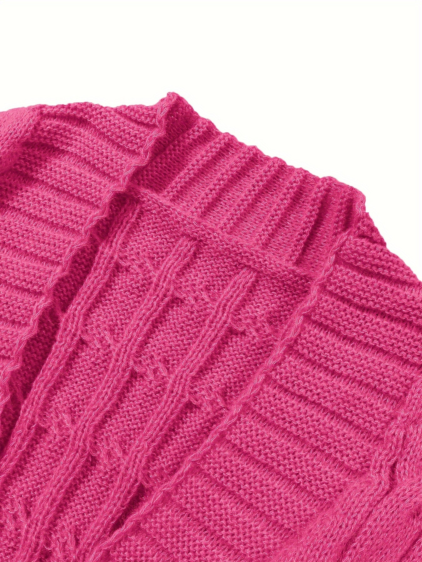 [Cardigan Sweater] Plus Size - Plus Size Cardigan Sweater A23A062
