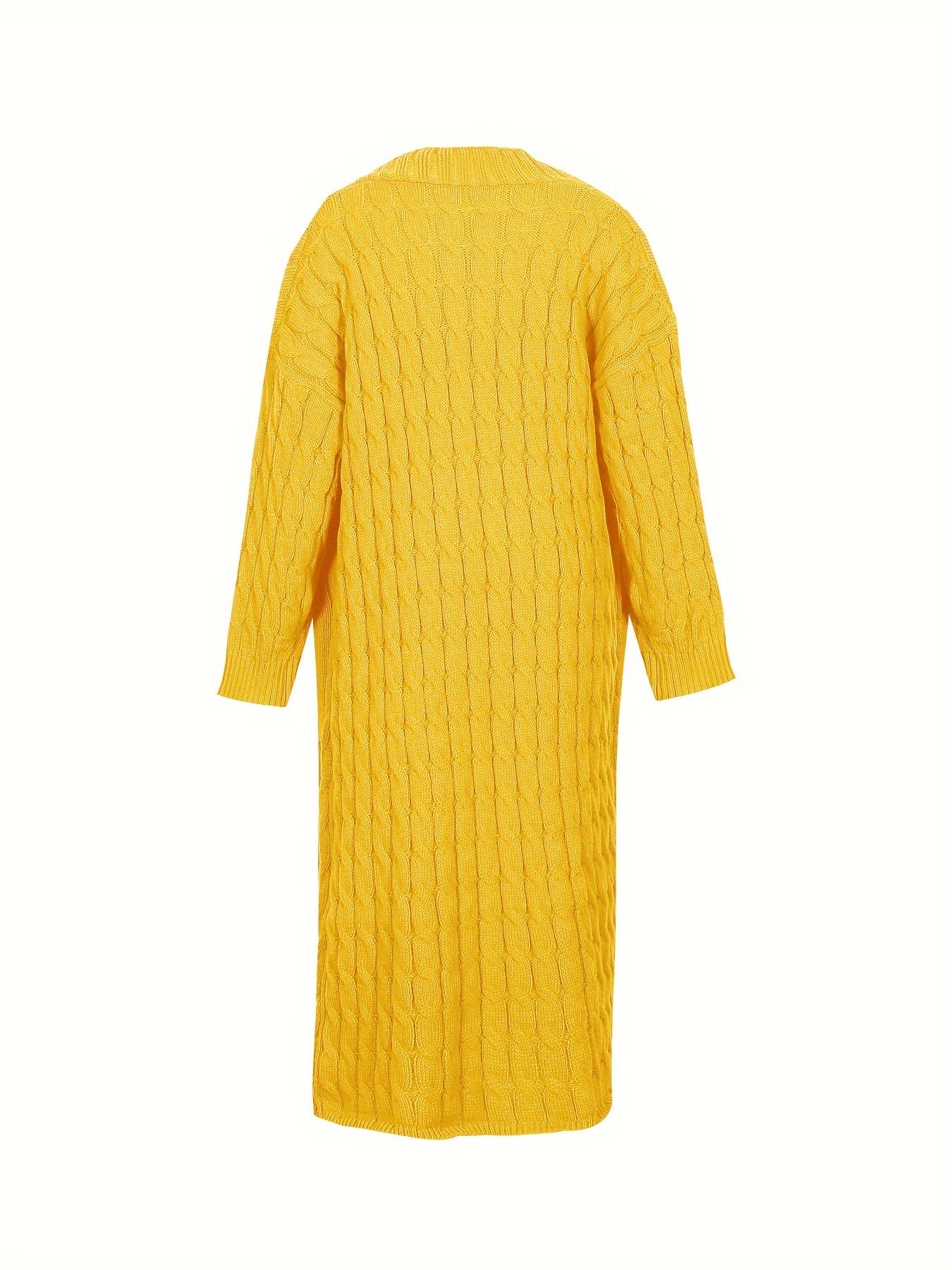 [Cardigan Sweater] Plus Size - Plus Size Cardigan Sweater A23A062