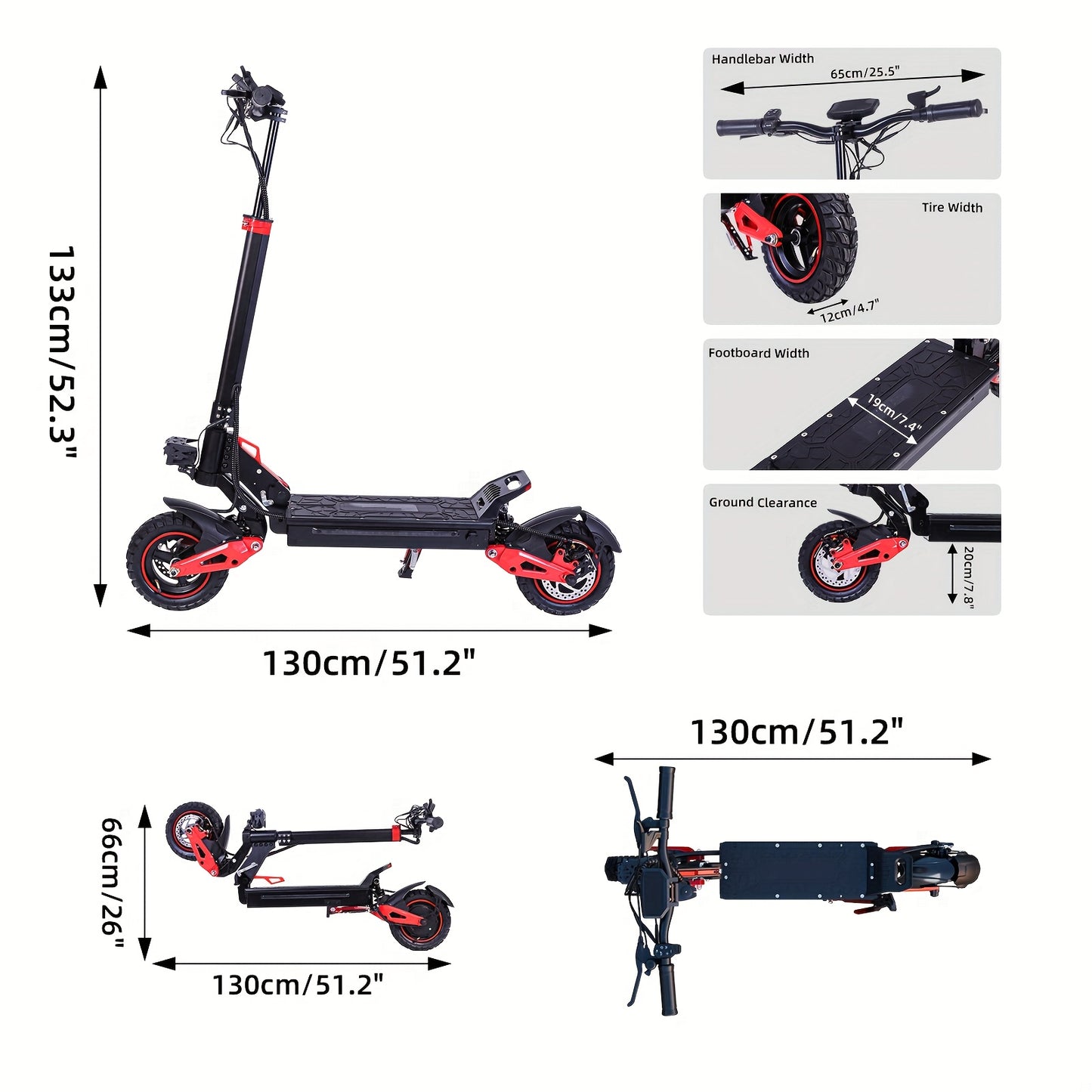Folding Electric Scooter for Adults with 10" Off-Road Tires, Long-Range 48V18Ah Battery, Dual Braking & Shock Absorption, Supports 264.55LB Load, Portable Mobility, Urban Commuting, Sleek Mobility, Compact Design, Highperform