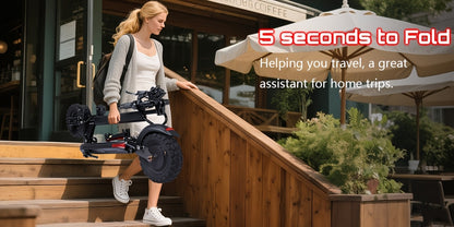 UNQYX Electric Scooter, 48V 18Ah Battery, 31-Mile Range, 440 Lbs Capacity, Removable Seat, 11" Off-Road Wide Tires, Dual Suspension, Disc Brakes, Capable Of Climbing 30-degree Inclines, Foldable All-Terrain Aluminum Alloy Fra