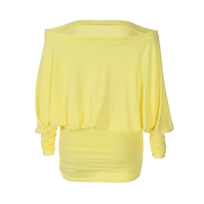 Women'S Sexy Off-the-Shoulder Long Sleeve Mini Dress - Solid Color Sheer Panel Party Clubwear, European & American Inspired Pleated Bandeau Dress for Spring/Autumn, Casual to Night Outfits, 2025 New Arrival (Sexy Off-Shoulder