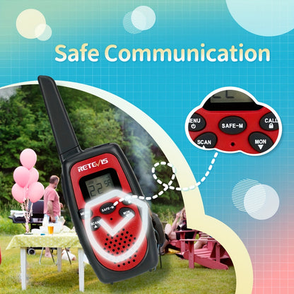 3/6/9/12pcs Walkie Talkies, 6-Pack Portable RT628S Walkie Talkies, 2-Way Radio with Long Range, Safe Mode, and VOX, Ideal for Keeping in Touch with Neighbors and Family Members, Walkie Talkies for Camping, Hiking, and Adventu
