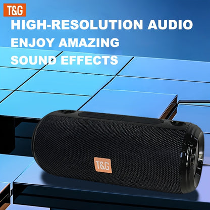 TG537 Portable Wireless Speaker - TWS Technology, Hands-Free Calling, TF Card & USB Playback - Works with Smartphones, Tablets, Tvs, Ideal for Camping, Travel, Mobile Accessories