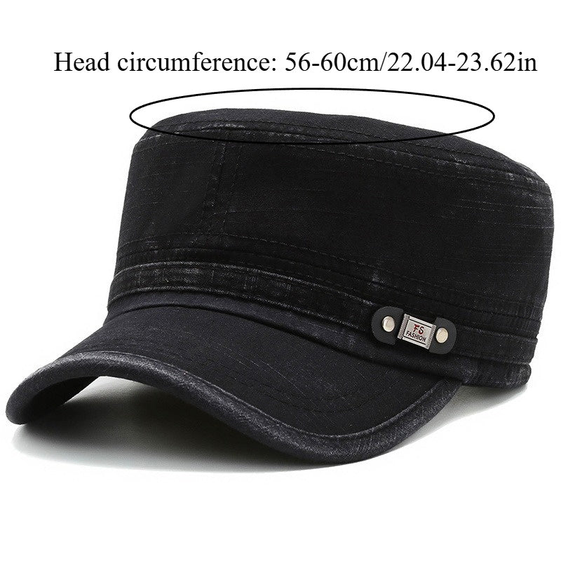 Two Men'S Outdoor Flat Caps, Spring And Autumn Baseball Hats, Casual Flat Caps, Duckbill Hats - Adjustable Trucker Hats