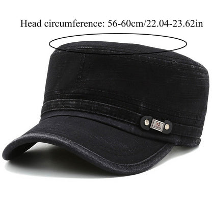 Two Men'S Outdoor Flat Caps, Spring And Autumn Baseball Hats, Casual Flat Caps, Duckbill Hats - Adjustable Trucker Hats