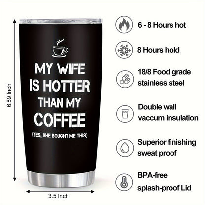 1pcs Husband Gifts For Wife, Best Husband Gifts, Husband Coffee Mug Glass 20oz, Anniversary Birthday Gift For Husband, Gifts For Husband Valentine's Day Father's Day Mother's Day