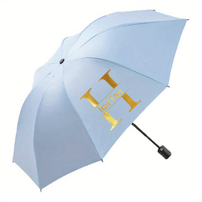 Customize personalized names, automatic compact folding umbrellas - -resistant, self-closing folding umbrellas, durable, easy to carry, perfect for men and women, outdoor activities, travel, and daily use