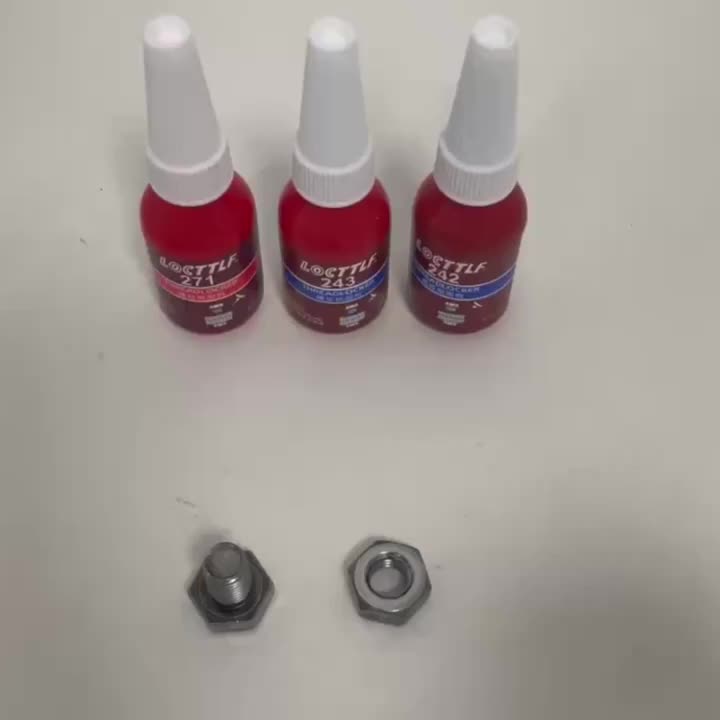 Thread Lock, 1.69oz Medium And 1.69oz Strong Strength Threadlocker For Locking Nuts, Bolts, Fasteners And Metals, Thread Locker Sealant To Prevent Loosening & Corrosion (Removable + Permanent) NO. 272/ 243