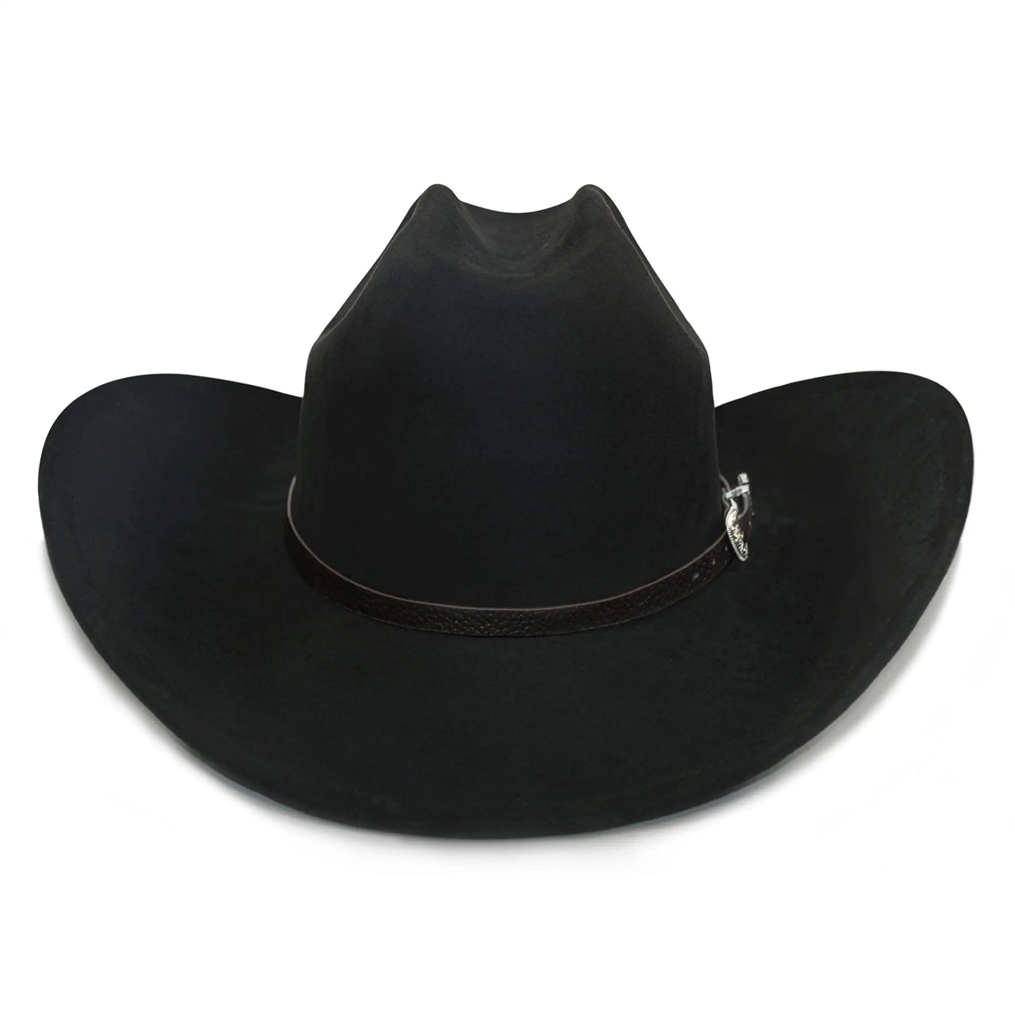 3pcs Western Hat Set with Decorative Leather Strap & Adjustable Metal Buckle - Classic Wide Brim Cowboy Hat, Unisex Black Western Hat for Men & Women, 100% Polyester Felt Material, Hand Washable - Western Costume Party, Cowbo