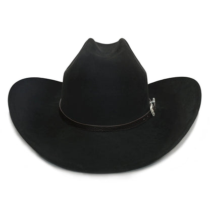 3pcs Western Hat Set with Decorative Leather Strap & Adjustable Metal Buckle - Classic Wide Brim Cowboy Hat, Unisex Black Western Hat for Men & Women, 100% Polyester Felt Material, Hand Washable - Western Costume Party, Cowbo