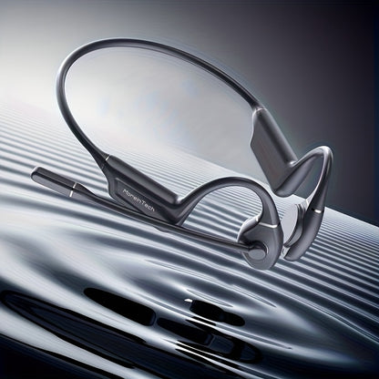 Wireless Over-Ear Open ENC Noise-Canceling Bone Conduction Bluetooth Headphones for Business Calls and Music